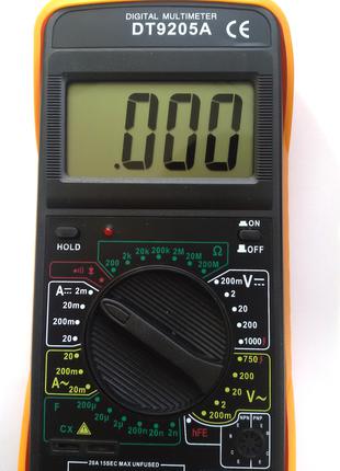 Мультиметр цифровий DT-9205A з вимірюванням ємності