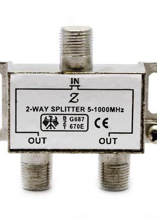 Делитель ТВ сигнала (2 Way Splitter)