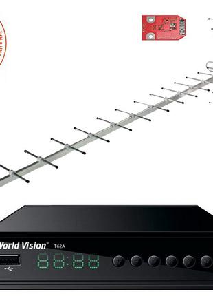 Комплект Т2 World vision T625A + антенна Волна 2-24 цифра макс...