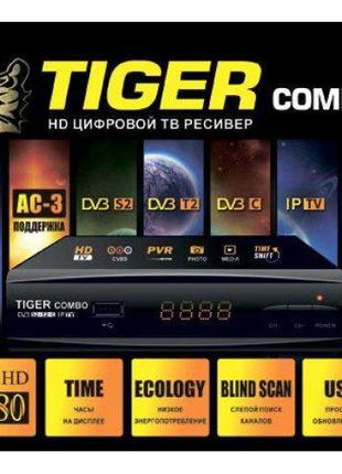 Комбинированный тюнер Tiger Combo DVB-S2/T2 + прошивка спутник...