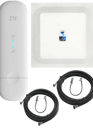 Комплект 4G USB Wi-Fi роутер ZTE MF79U + Антенна MIMO 2x17 dBi...