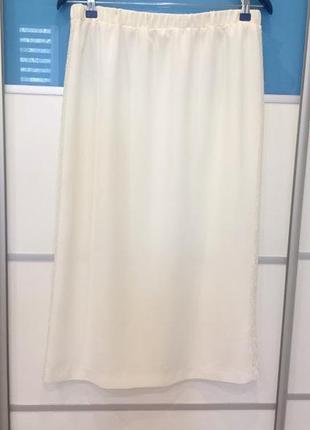 Нарядная длинная юбка с лампасами прошвой