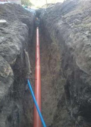 Замена труб водопровода и канализации в Херсоне.Внутренние и нару