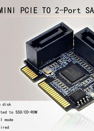 Контроллер 2-х портов SATA на miniPCI-e