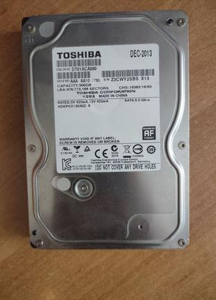 Жорсткий диск Toshiba 500GB 7200rpm 32MB DT01ACA050 3.5 SATA III