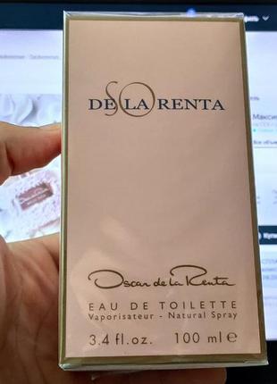 Oscar de la renta: so de la renta ,100ml парфюм для женщин