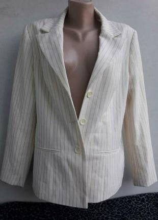 Стильный модный пиджак жакет в полоску