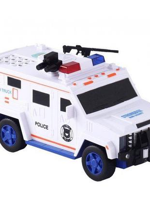 Сейф детский машина полиции (White) | Копилка машина с кодовым...