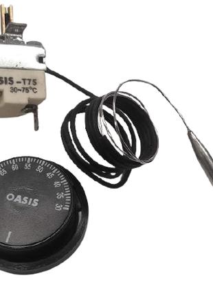Терморегулятор (30º-75ºC) капилярный для бойлеров с гибким кап...