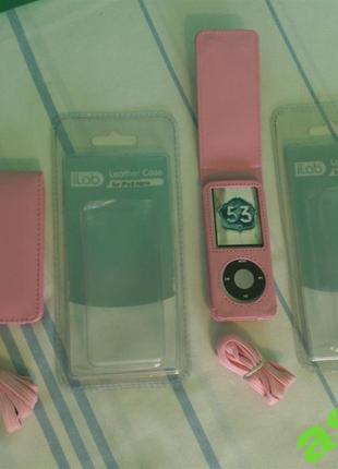 Кожаный чехол для iPod nano (Pink)