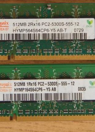 Оперативная память, Hynix, SO-DIMM, DDR2, 512Mb