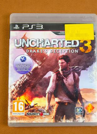 Диск для Playstation 3, игра Uncharted 3 - Drakes Deception