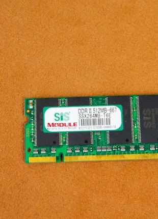 Оперативная память, SIS, SODIMM, DDR2, 512Mb
