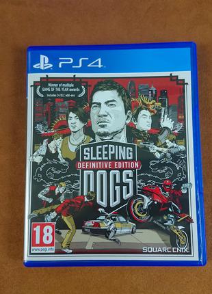 Диск для Playstation 4, игра Sleeping Dogs Definitive Edition