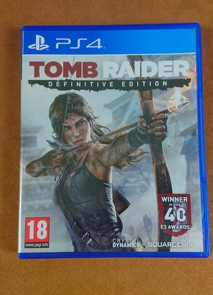 Диск для Playstation 4, игра Tomb Raider Definitive Edition