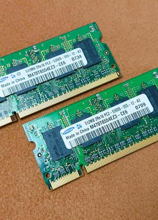 Оперативная память, Samsung, SO-DIMM, DDR2, 512Mb