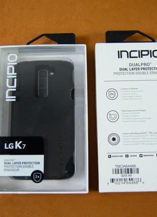 Противоударный чехол бампер, Incipio LG K7 (Black)