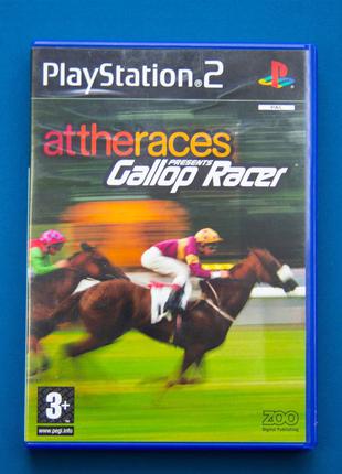 Диск для Playstation 2 - игра attheraces Gallop Racer