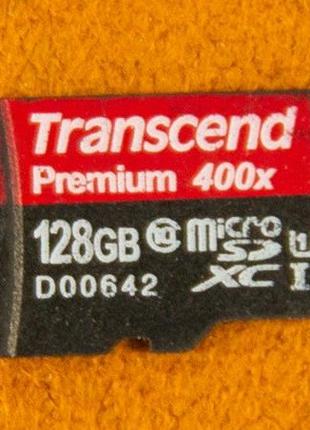 Карта памяти Transcend Premium 400x microSD XC 128 Gb
