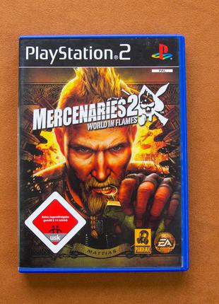 Диск для Playstation 2, игра Mercenaries 2 World in Flames