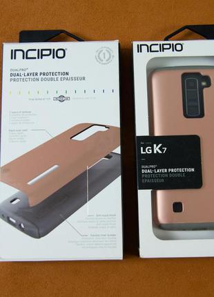 Противоударный чехол бампер, Incipio LG K7 (Pink Gold)