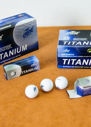 Мячи для гольфа, набор из 3 шт, Crane Titanium Golf Balls