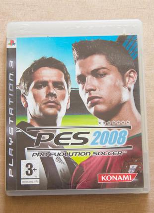 Диск для Playstation 3, игра Pro Evolution Soccer 2008