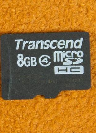 Карта пам'яті Transcend microSD HC 8 Gb (від навігатора)