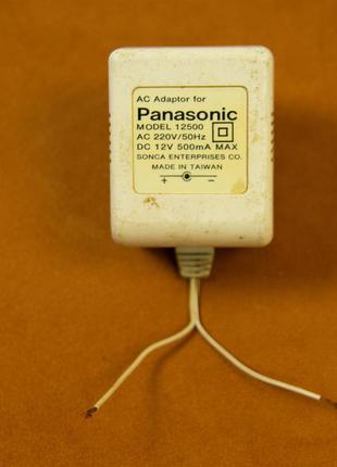 Блок питания, трансформаторный, Panasonic, 12V, 500mA, (№523)