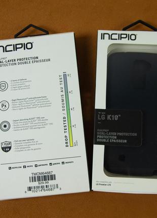 Противоударный чехол бампер, Incipio LG K10 (Black)