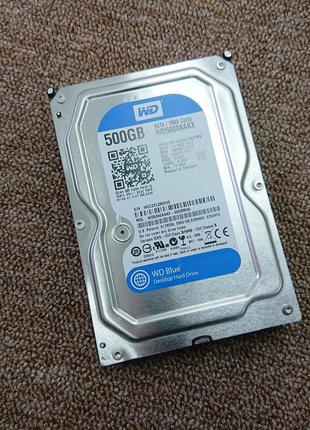 Жесткий диск, винчестер, HDD, WD Blue D5000AAKX 3.5 SATAIII 500GB