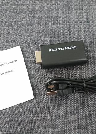 Адаптер PS2 - HDMI, конвертер видео + аудио для Sony PlayStati...