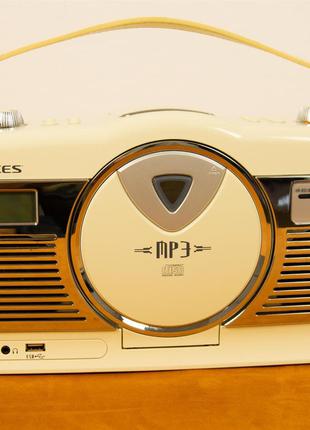 Магнитофон в винтажном стиле Vintage Retro iCES ISCD-33 (CD, F...