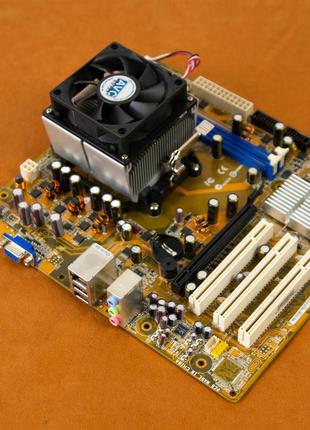 Материнська плата Asus M2N61-LA + проц AMD Athlon 64, 2400 MHz