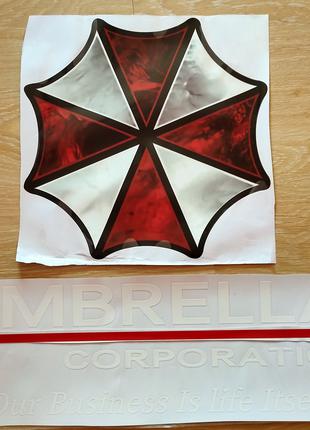 Наклейка на авто Umbrella corporation .умбрелла