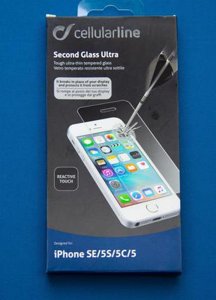 Защитное стекло на телефон iPhone SE, 5S, 5C, 5