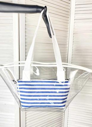 Прозрачная сумка пляжная сумка летняя сумка силиконовая сумка