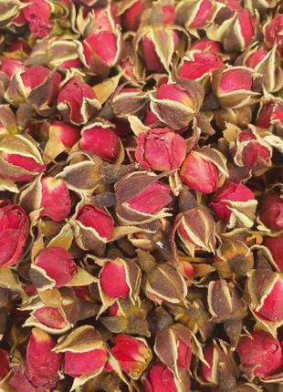 100 г роза чайная бутоны черно-красные сушеные (Свежий урожай)...
