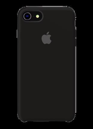 Силиконовый чехол Silicone Case Black для iPhone 7/8