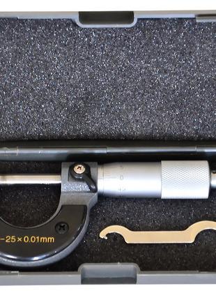 Микрометр S-line в пластиковом футляре 0 - 25 х 0.01 мм (15-680)