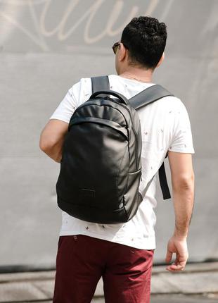 Качественный городской черный мужской рюкзак
