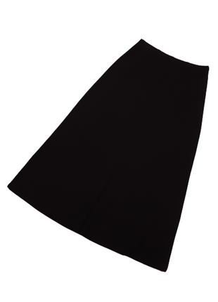 Черная длинная трикотажная юбка m-2xl, талия на на резинке пот...