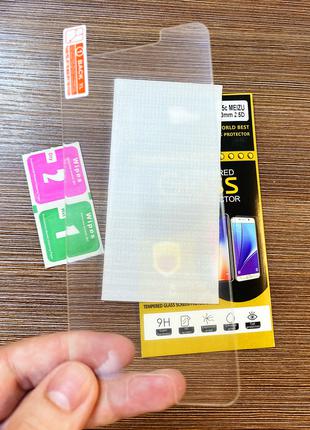 Защитное стекло на телефон Meizu M5C прозрачное