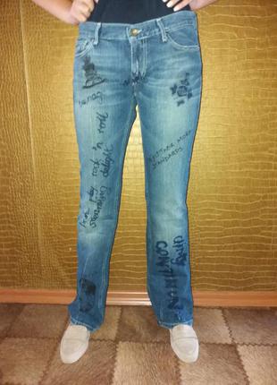 Дизайнерские джинсы со стильным принтом fornarina p.31
