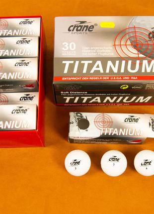 Мячи для гольфа Crane Sports Titanium Golf Balls (3 мяча)