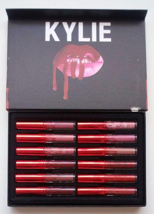 Набор матовых помад Kylie Matte Liquid Lipstick 12 штук