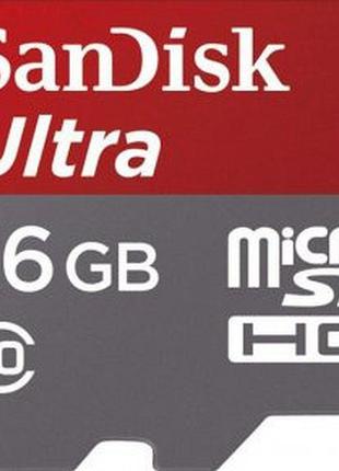 Карта памяти Sandisk Ultra 16 Gb
