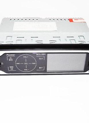 Автомагнитола Pioneer 3881 ISO - MP3, FM, USB, SD, AUX сенсорна