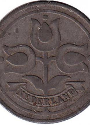 Монета 10 центов. 1941,42 год, Нидерланды.