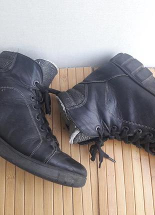 Натуральные кожаные ботинки зима/еврозима